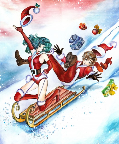 Haruka Tenoh and Michiru Kaioh - Merry Christmas!